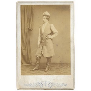 [Cabinet PHOTOGRAPHY - landowner in Polish costume - portrait photographs, posed]. [2nd half of the 19th century]....