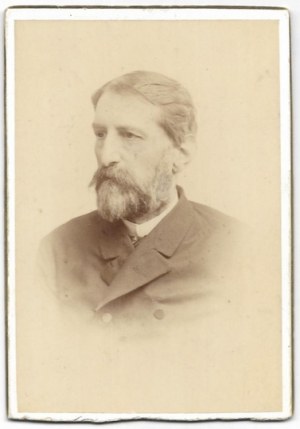 [HAHN Felix - portrait photograph with dedication to son Victor]. [not before 1890, not after 1897]. Photograph form....