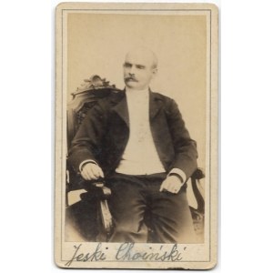[JESKE-CHOIŃSKI Teodor - fotografia portretowa]. [nie przed 1869, nie po 1877]. Fotografia form. 9,6x5,...
