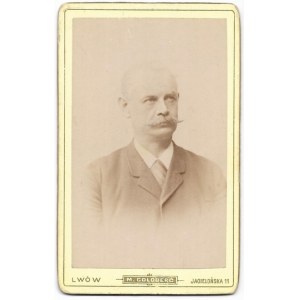 [WĄTORSKI Jan - portrait photograph]. [not after 1898]. Photograph form. 9.2x5.7 cm on original backing form. 10,...