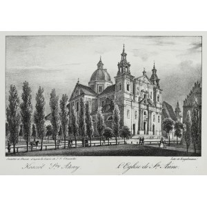 [KRAKOV]. Kosciół S-tey Anny. L'Eglise de S-te Anne. Forma litografie. 11,4x18,3 na arch. 14,...