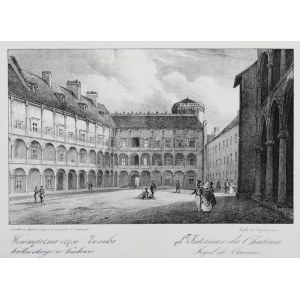[KRAKÓW]. Wewnętrzna część Zamka Królewskiego w Krakowie. L&#39;Interieur du Chateau Royal de Cracovie....