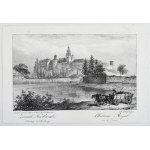 [KRAKÓW]. Zamek Królewski, strony zachodniey. Cháteau Royal, coté de l&#39;ouest. Litografia form. 11,2x18,2 na ark....