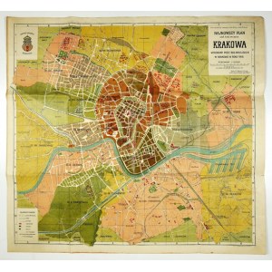 [KRAKOW]. The latest plan of the stool. king. of the city of Cracow made by Bud. Miej. Odd....