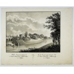 [KRZYWIN]. View of Krzywin, belonging to Jo Xie Maxymilian Jablonowski in Volhynia. Lithograph form. 18,...