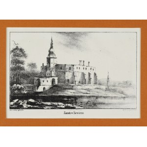 [SIEWIERZ]. Siewierz castle. Lithograph form. 9.7x16 cm.