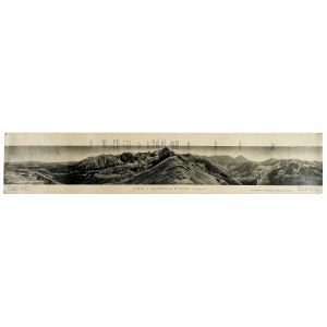 [TATRY]. Blick vom Kasprowy Wierch (1988 m). Panoramaform. 14,3x74,2 cm.