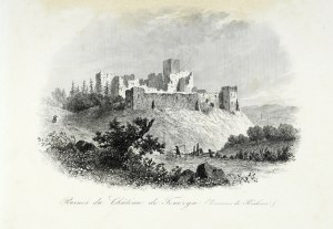 [TENCZYN]. Ruines du Château de Tenczyn (Environs de Krakovie). Copperplate with etching form. ca 14x20 on ark. 20,...