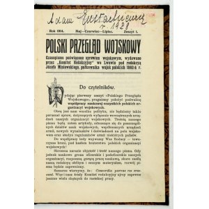 POLSKI Przegląd Wojskowy. [R.1], nr 1: V-VI 1914.