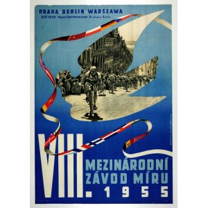 VALENTOVÁ Z., BIČAN K[arel] - VIII Mezinárodní Závod Míru [Friedenslauf] 1955. Praha - Berlin - Warschau....