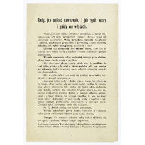 COUNCILS on how to avoid infestation, and how to exterminate lice and nits in the hair. Lice is a distasteful and harmful thing, and even heaven...