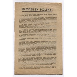 YOUNG Poland! [Krakow], VII 1943; conspiratorial printing.