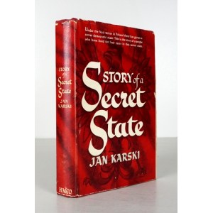 KARSKI Jan - Story of a Secret State. Boston [USA] 1944. Houghton Mifflin Company. 16d, s. VI, 391. opr. oryg. pł.,...