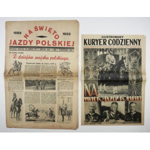 ON THE WEDNESDAY of Polish Cavalry 1683-1933. a special supplement to [...] Il Kuryer Codz. Kraków, Oct. 7, 1933. published by IKC. folio,.