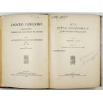 DIE ÄLTESTEN Protokolle des Lemberger Konsistoriums. Teil 1: 1482-1489, herausgegeben von Wilhelm Rolny. Lwów 1927. Tow. Naukowe. 8, S. [4], IX, [...