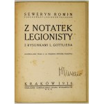 ROMIN Seweryn - From the notes of a legionary. With drawings by L[eopold] Gottlieb. (Permitted by c....