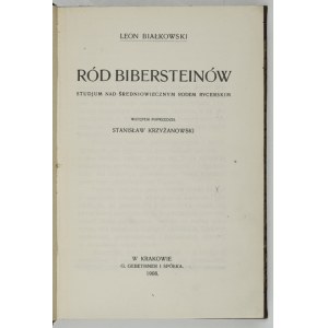 Siedem druków z przełomu XIX/XX w. poświęconych genealogii i heraldyce.
