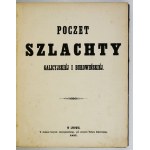 POCZET szlachty galicyjskiej i bukowińskiej. Lwów 1857. druk. Inst. Stauropigianski. 4, s. [2], XIV, [2], 335, [2]....