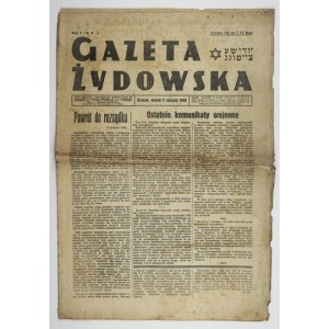GAZETA Żydowska. R. 1, Nr. 5: 6. August 1940.