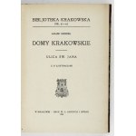 CHMIEL Adam - Krakovské domy. Ulica svätého Jána. S 37 ilustráciami. Kraków 1924. Towarzystwo Miłośników Historyi i Zabytkó...