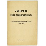 ESTREICHEROWA Stefanja - Zakopane before fifty years. From the letters ... From the years 1879-1881; Cracow 1932; druk. Czas ...