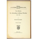 KIESERITZKY Ernst - Das Gelände der ehemaligen Festung Breslau 1813-1870. Mit zwei Karten. Breslau 1903. E....
