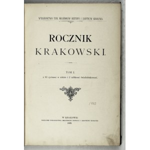 ROCZNIK Krakowski. T. 1. 1898.
