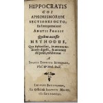 Miniatúrne vydanie Hippokratových Aforizmov v latinskom preklade A. Foësa. Lugduni Batavorum [= Leiden]...