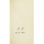 Römisches Messbuch mit dem Zusatz von Vespergottesdiensten. Mit einer handschriftlichen Widmung von Ferdinand Machay an Franciszek Goc.