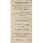 PIOTROWSKI Jan - Opisanie obrządków religiynych dla użytku Sługi Kościoła w języku polskim pierwszy raz przez X. .....