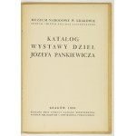 MNK.  Katalog wystawy dzieł Józefa Pankiewicza. 1936.