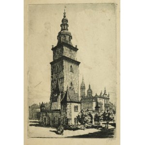 AUTOR nieznany - Wieża ratuszowa w Krakowie.