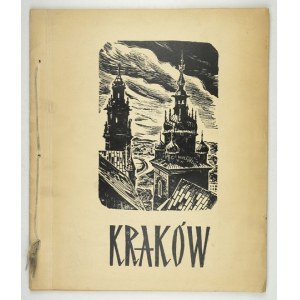 RACZYŃSKI Stanisław - Kraków. 10 drzeworytów ... [Kraków, ca 1950]. 4, k. folio, k. [2], tabl. 10....