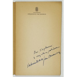 J. BARANOWICZ - Genossenschaft [...]. 1952. Widmung des Autors.
