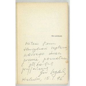 E. KURYLUK - Wiedeńska apokalipsa. 1974. Dedykacja autorki.