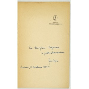 J. ZYCH - Zielone skrzypce. 1955. Dedykacja autora.