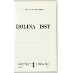 MIŁOSZ C. – Dolina Issy. 1980. Podpis autora.