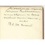 J. NOWIŃSKI - White Dove. 1899. dedication by the author, luxury binding.