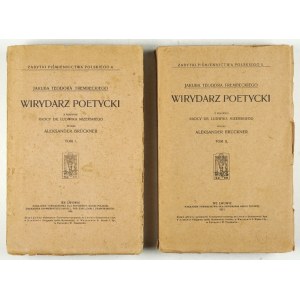 TREMBECKI Jakub Teodor - Wiridarz poetycki. From the manuscript of the counsel of Dr. Ludwik Mizerski, published by Alexander Brückner. T. 1-...