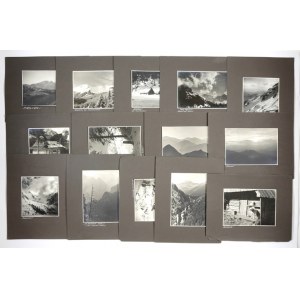 [MOUNTAINS - situational and view photographs]. [l. 1930s]. Set of 16 photographs form....
