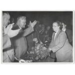 [KRAKOW - Mayor Tadeusz Mrugacz while in office - situational photographs]. [1954-1957]...