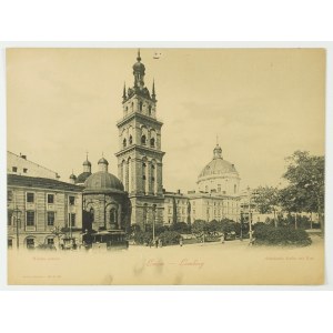 [Lemberg - Walachische Kirche - Ansichtsfoto]. [1898]. Photographie-Formular. 23x30,7 cm, herausgegeben von Römmler und Jonas ...