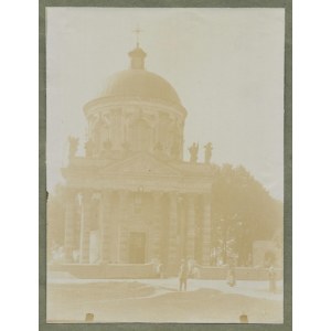 [PODHORCE - Orthodoxe Kirche des Heiligen Nikolaus Czarnecki - Ansichtsfoto, situativ]. [Anfang 20. Jahrhundert]. Fotografie form....