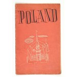[POLSKA]. Poland. Mapa barwna form. 58,3x43 cm.