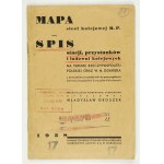 Mapa sieci kolejowej Rzeczpospolitej Polskiej. 1938.