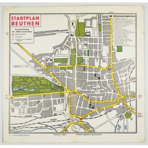 Stadtplan Beuthen [Bytom]. Lata 30.