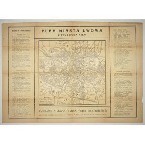 Plan miasta Lwowa z przewodnikiem. 1938/1939.
