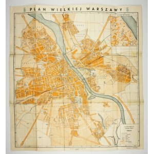 Plan wielkiej Warszawy. 1939.