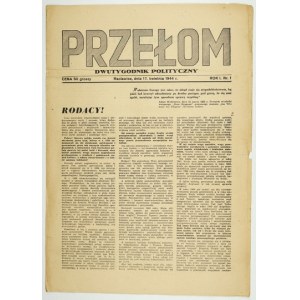 PRZEŁOM. R. 1, nr 1: 17 IV 1944.