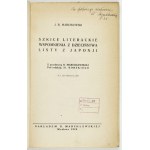 MARCHLEWSKI J. - Szkice literackie. Moskwa 1928.